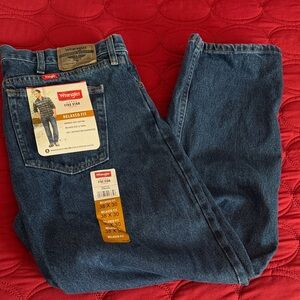 Wrangler Men's Relaxed Fit Jeans - Dark Blue
